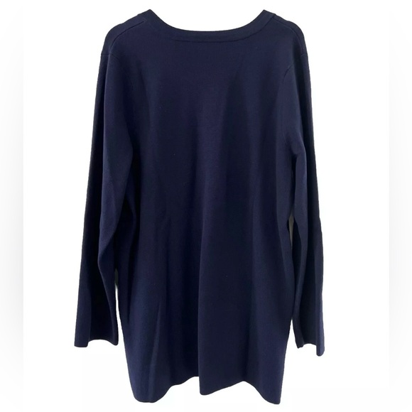 Lauren Ralph Lauren Navy Sweater 2X 100% Cotton - Picture 10 of 16